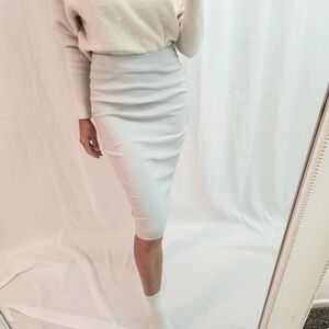 ASOS Cream Pencil Skirt